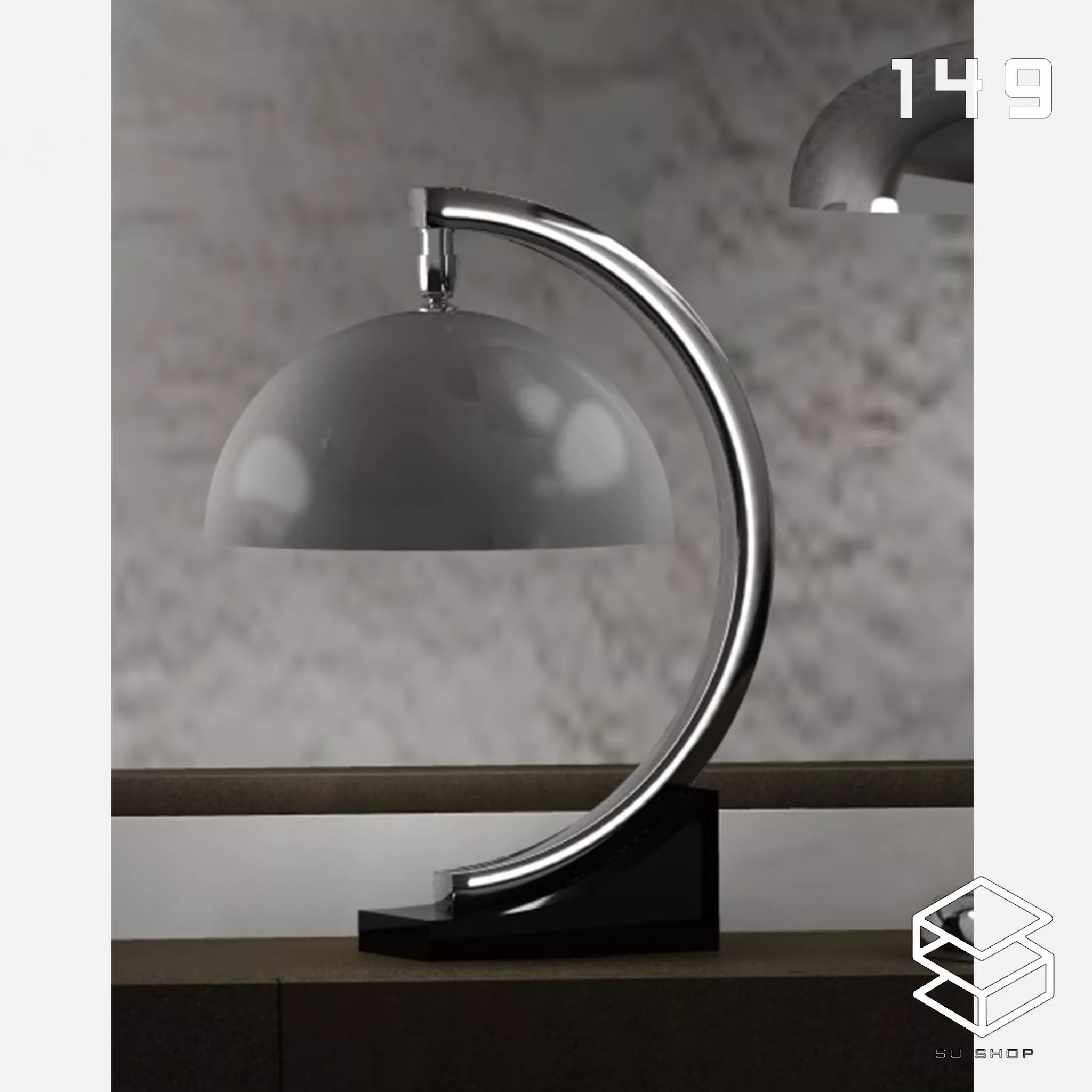 MODERN TABLE LAMP - SKETCHUP 3D MODEL - VRAY OR ENSCAPE - ID14718