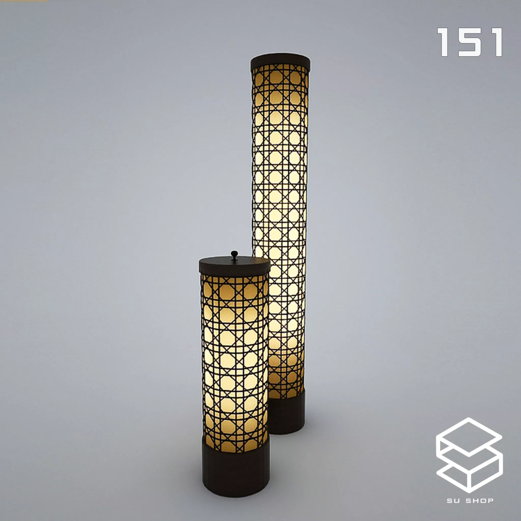 MODERN TABLE LAMP - SKETCHUP 3D MODEL - VRAY OR ENSCAPE - ID14721