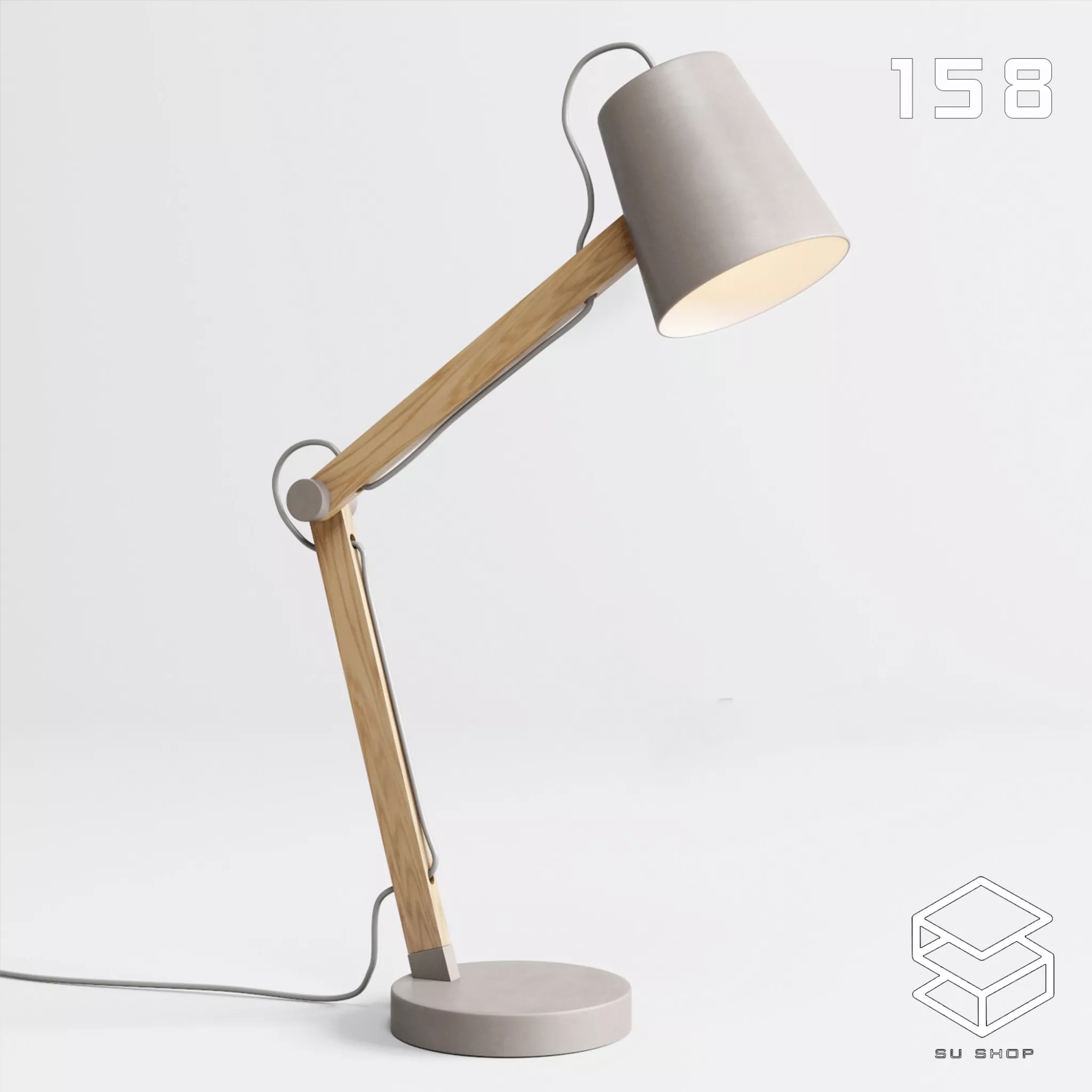 MODERN TABLE LAMP - SKETCHUP 3D MODEL - VRAY OR ENSCAPE - ID14728