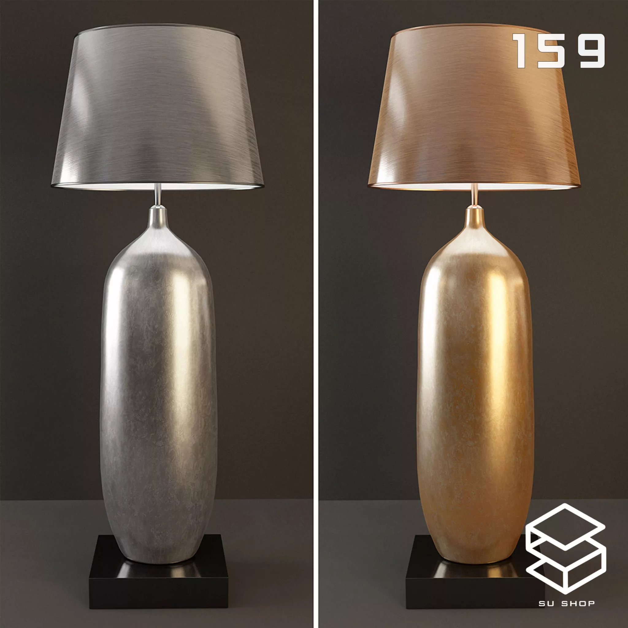 MODERN TABLE LAMP - SKETCHUP 3D MODEL - VRAY OR ENSCAPE - ID14729