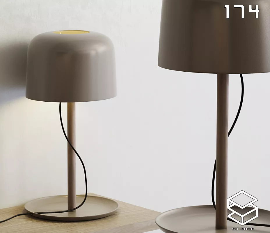 MODERN TABLE LAMP - SKETCHUP 3D MODEL - VRAY OR ENSCAPE - ID14746