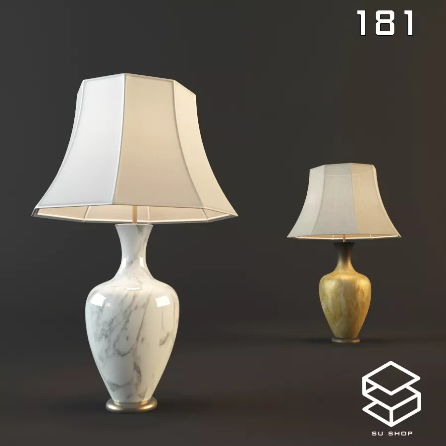 MODERN TABLE LAMP - SKETCHUP 3D MODEL - VRAY OR ENSCAPE - ID14754