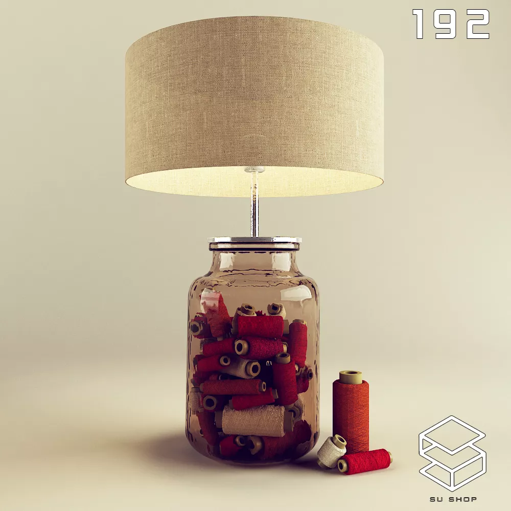 MODERN TABLE LAMP - SKETCHUP 3D MODEL - VRAY OR ENSCAPE - ID14766