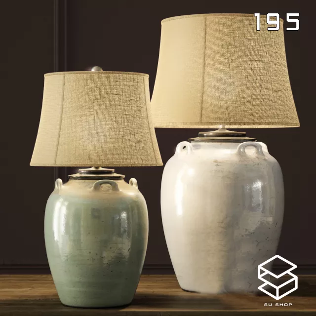 MODERN TABLE LAMP - SKETCHUP 3D MODEL - VRAY OR ENSCAPE - ID14769