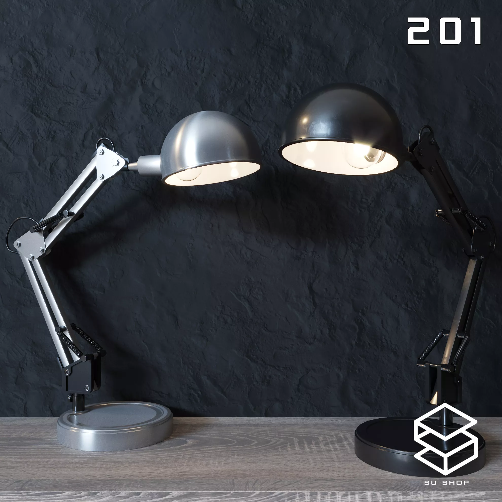 MODERN TABLE LAMP - SKETCHUP 3D MODEL - VRAY OR ENSCAPE - ID14777