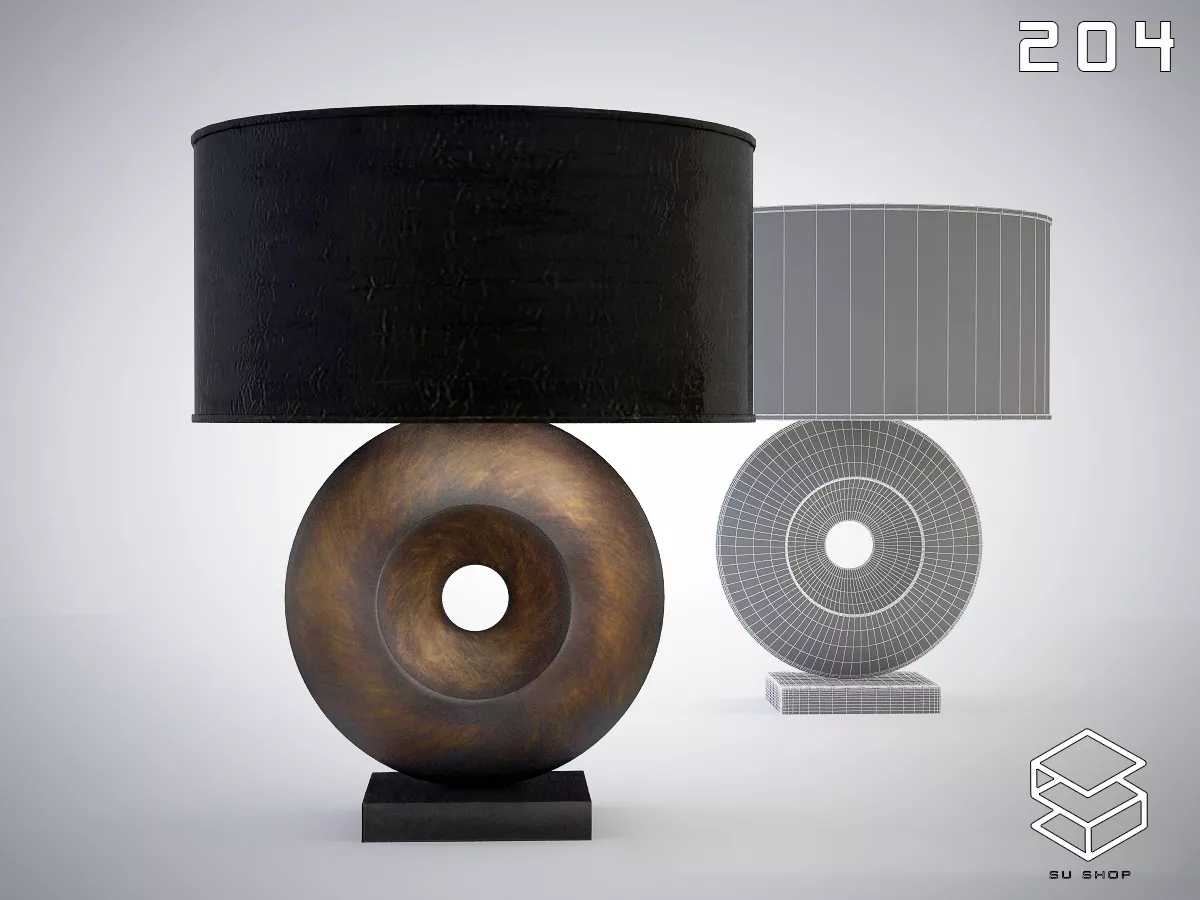 MODERN TABLE LAMP - SKETCHUP 3D MODEL - VRAY OR ENSCAPE - ID14780