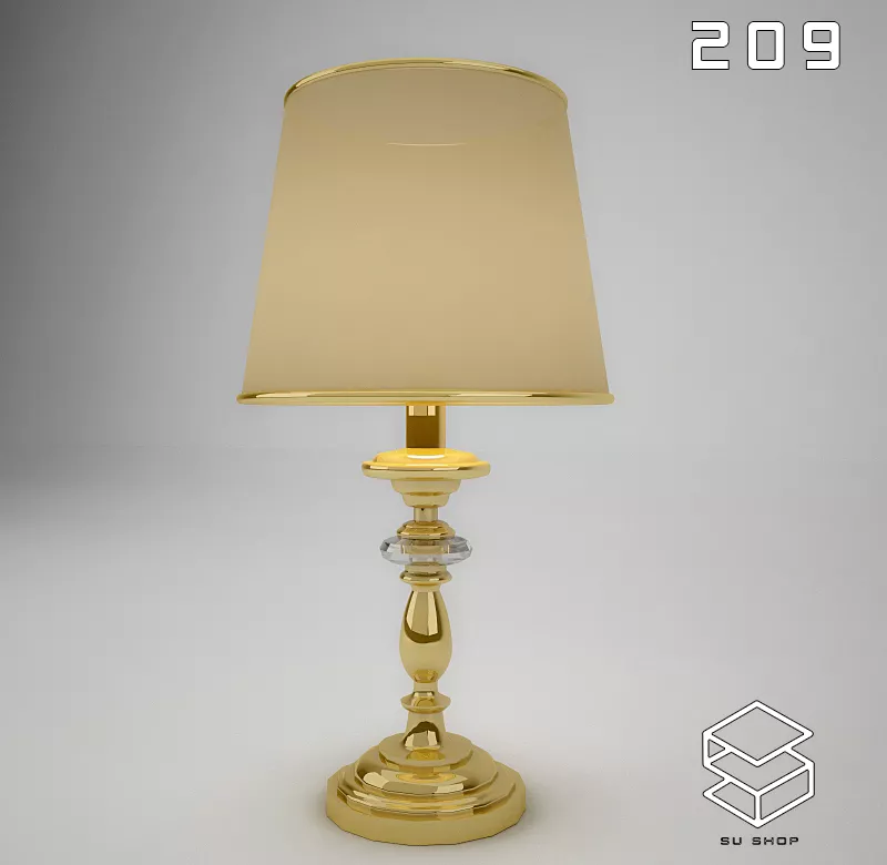 MODERN TABLE LAMP - SKETCHUP 3D MODEL - VRAY OR ENSCAPE - ID14785
