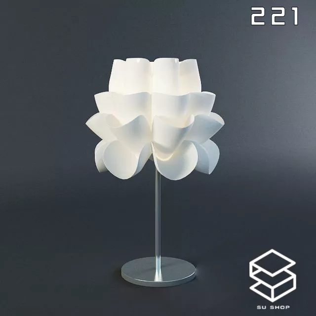 MODERN TABLE LAMP - SKETCHUP 3D MODEL - VRAY OR ENSCAPE - ID14799