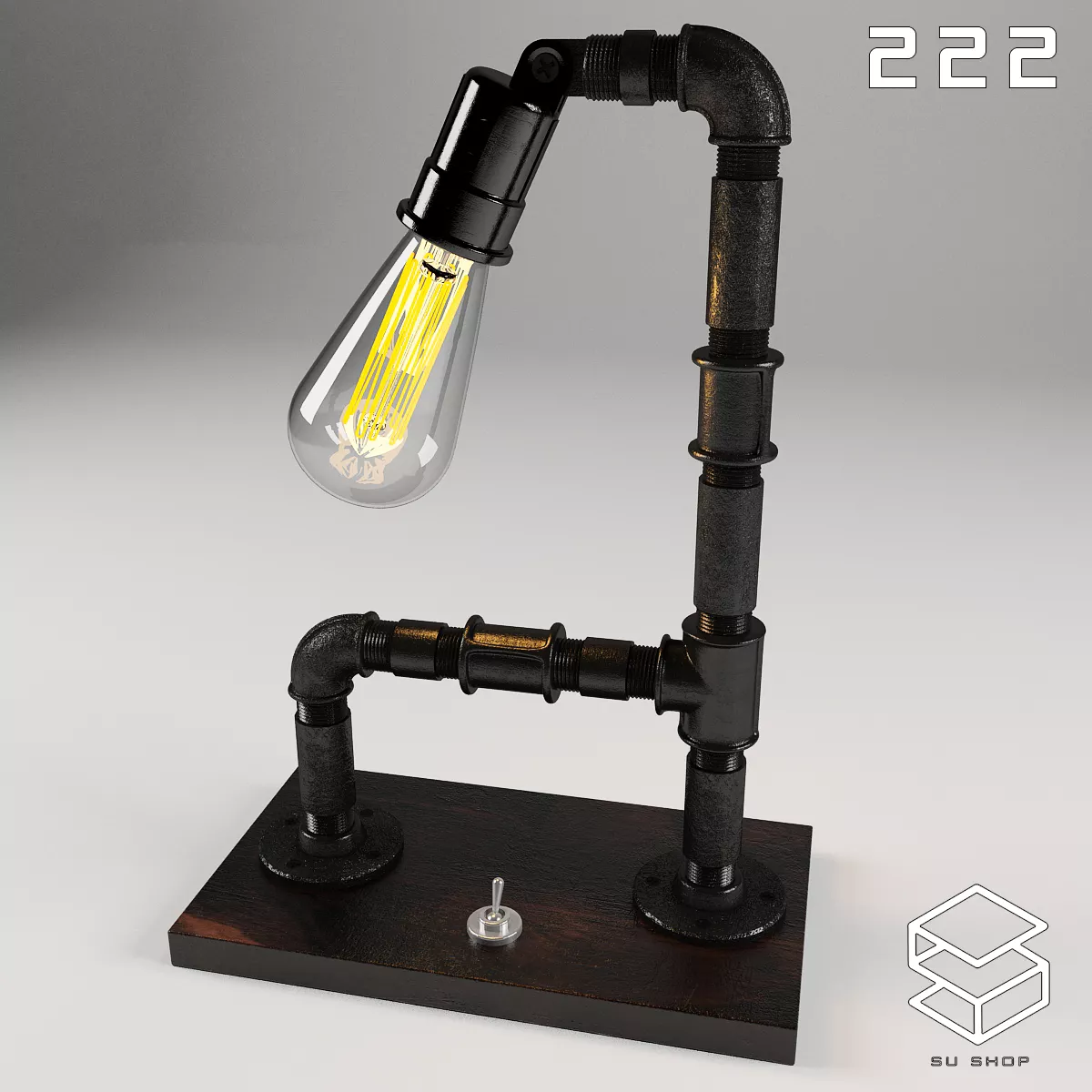 MODERN TABLE LAMP - SKETCHUP 3D MODEL - VRAY OR ENSCAPE - ID14800