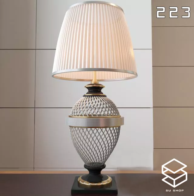 MODERN TABLE LAMP - SKETCHUP 3D MODEL - VRAY OR ENSCAPE - ID14801