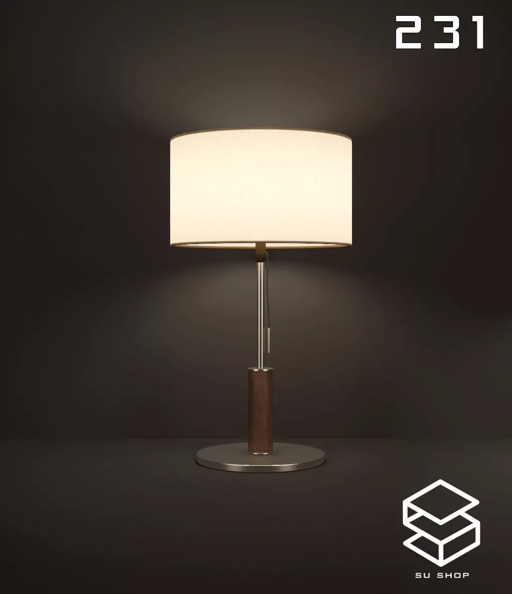 MODERN TABLE LAMP - SKETCHUP 3D MODEL - VRAY OR ENSCAPE - ID14810