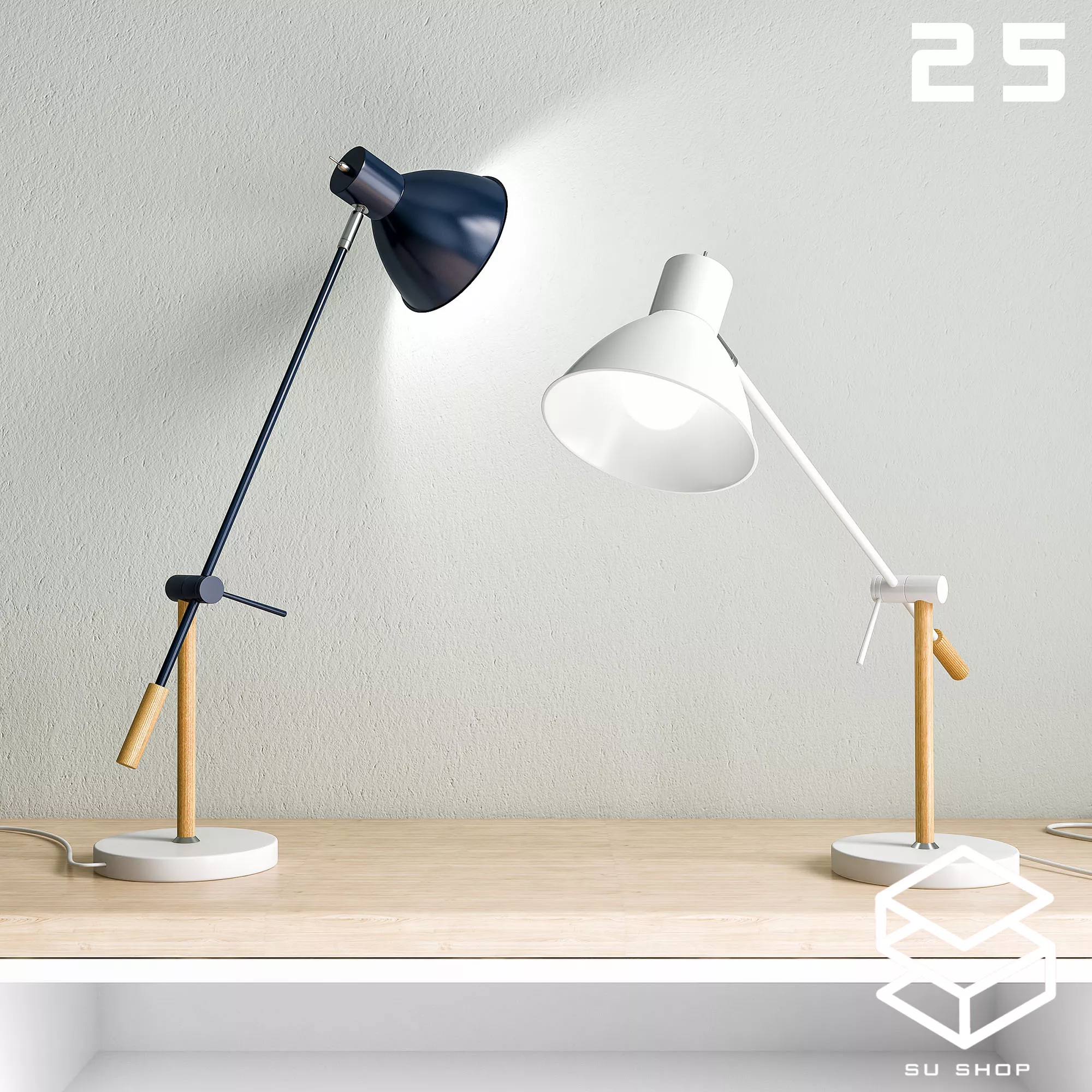 MODERN TABLE LAMP - SKETCHUP 3D MODEL - VRAY OR ENSCAPE - ID14817