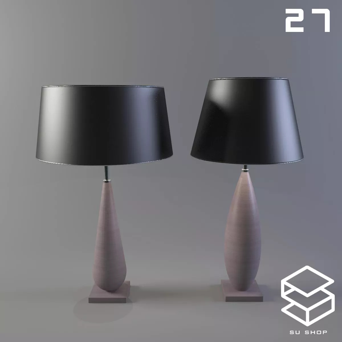 MODERN TABLE LAMP - SKETCHUP 3D MODEL - VRAY OR ENSCAPE - ID14819