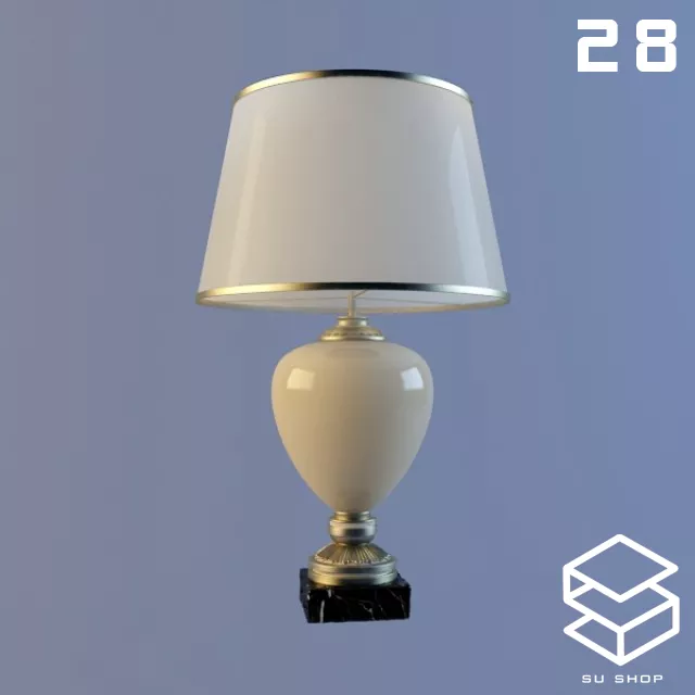 MODERN TABLE LAMP - SKETCHUP 3D MODEL - VRAY OR ENSCAPE - ID14820