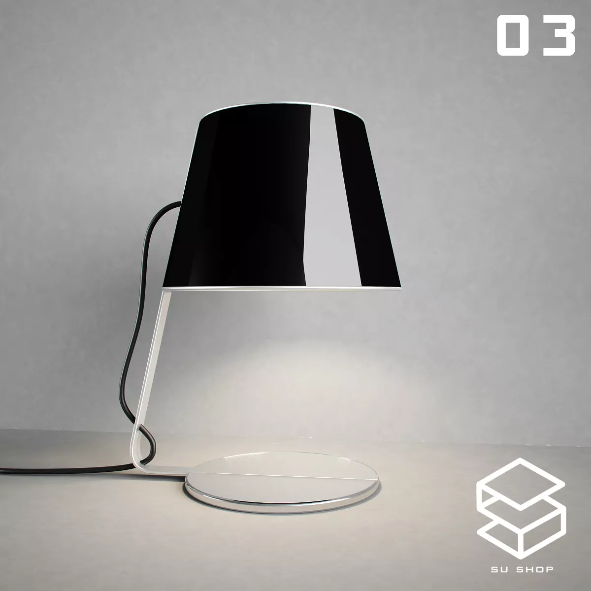 MODERN TABLE LAMP - SKETCHUP 3D MODEL - VRAY OR ENSCAPE - ID14822