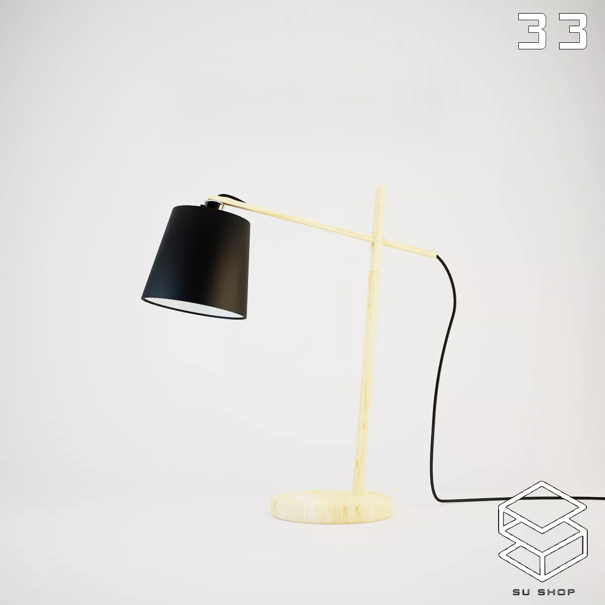 MODERN TABLE LAMP - SKETCHUP 3D MODEL - VRAY OR ENSCAPE - ID14826