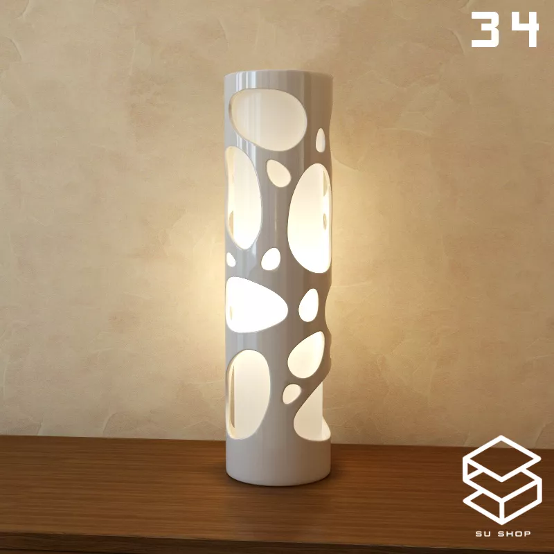 MODERN TABLE LAMP - SKETCHUP 3D MODEL - VRAY OR ENSCAPE - ID14827