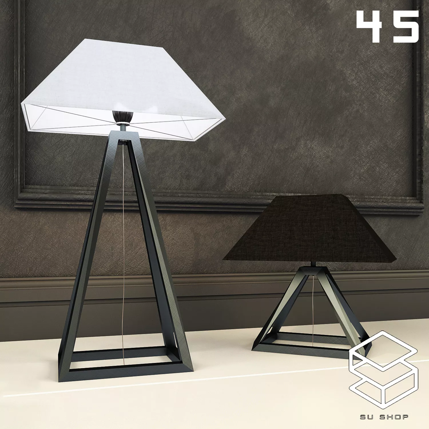 MODERN TABLE LAMP - SKETCHUP 3D MODEL - VRAY OR ENSCAPE - ID14839