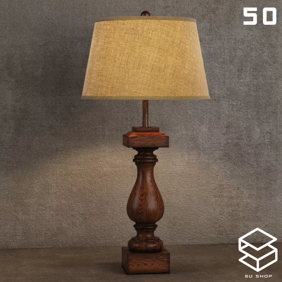 MODERN TABLE LAMP - SKETCHUP 3D MODEL - VRAY OR ENSCAPE - ID14845
