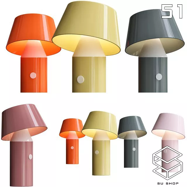 MODERN TABLE LAMP - SKETCHUP 3D MODEL - VRAY OR ENSCAPE - ID14846