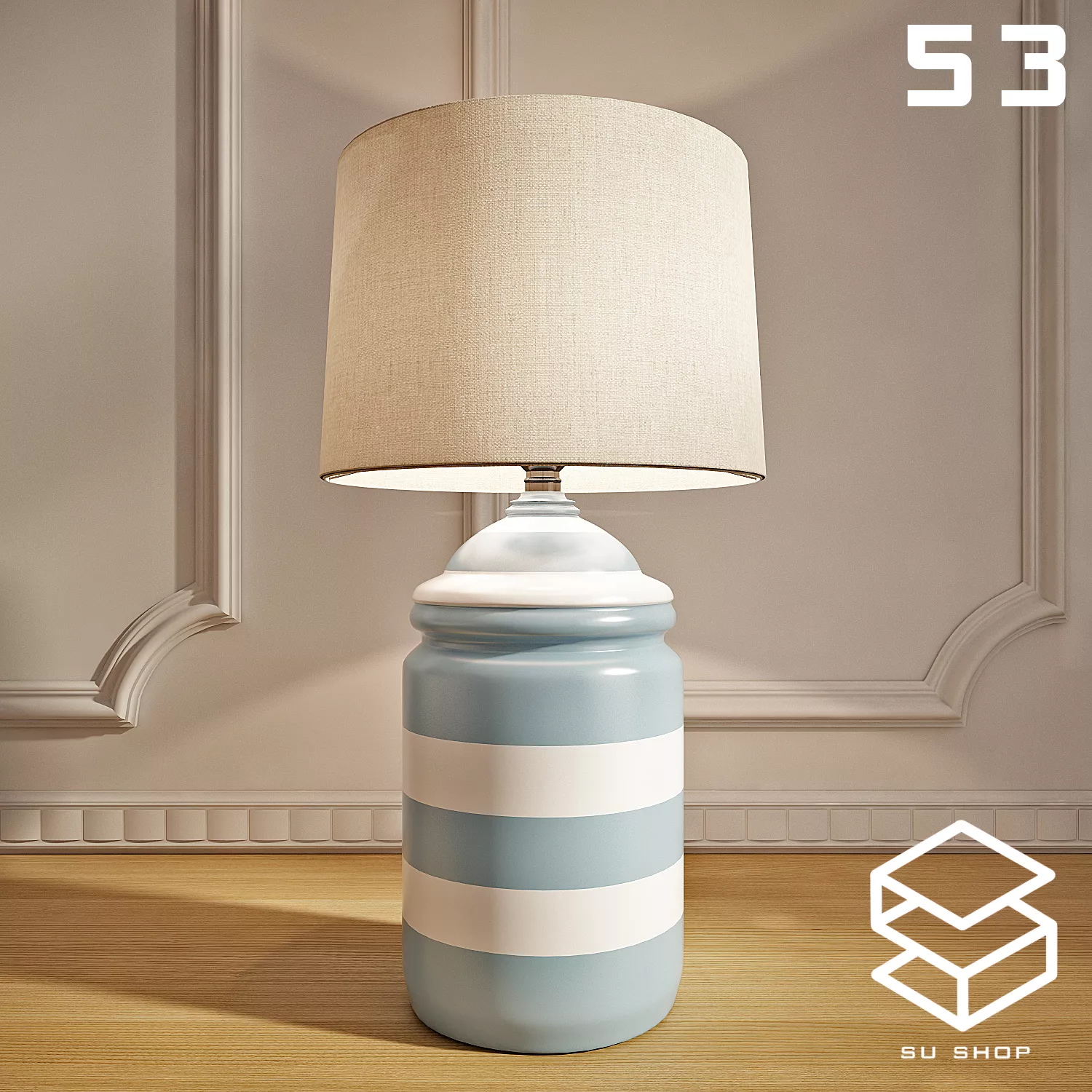 MODERN TABLE LAMP - SKETCHUP 3D MODEL - VRAY OR ENSCAPE - ID14848