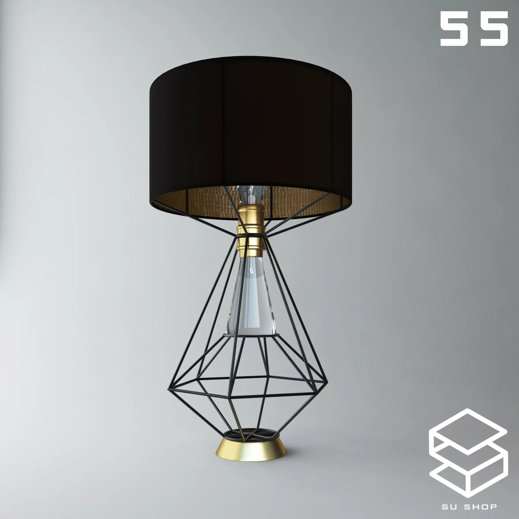 MODERN TABLE LAMP - SKETCHUP 3D MODEL - VRAY OR ENSCAPE - ID14850