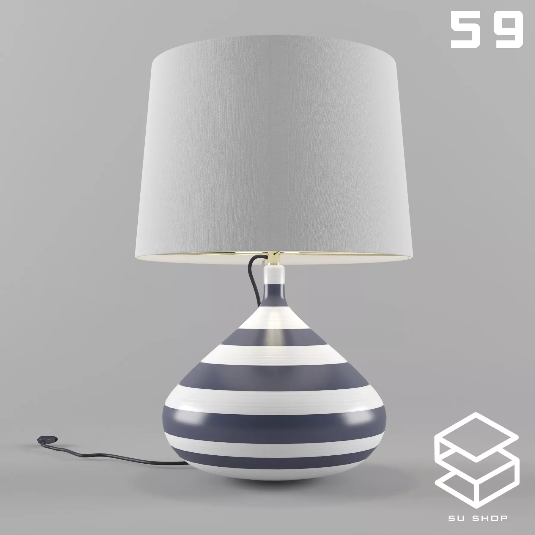 MODERN TABLE LAMP - SKETCHUP 3D MODEL - VRAY OR ENSCAPE - ID14854
