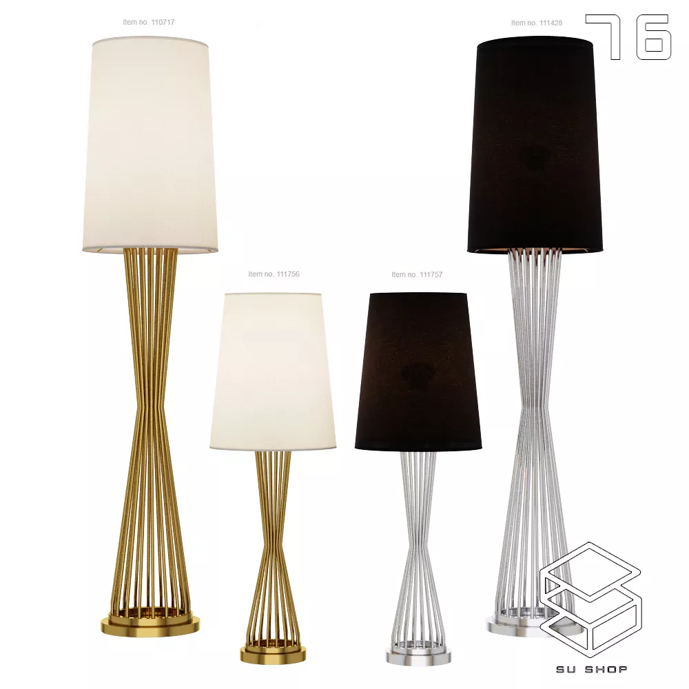 MODERN TABLE LAMP - SKETCHUP 3D MODEL - VRAY OR ENSCAPE - ID14873