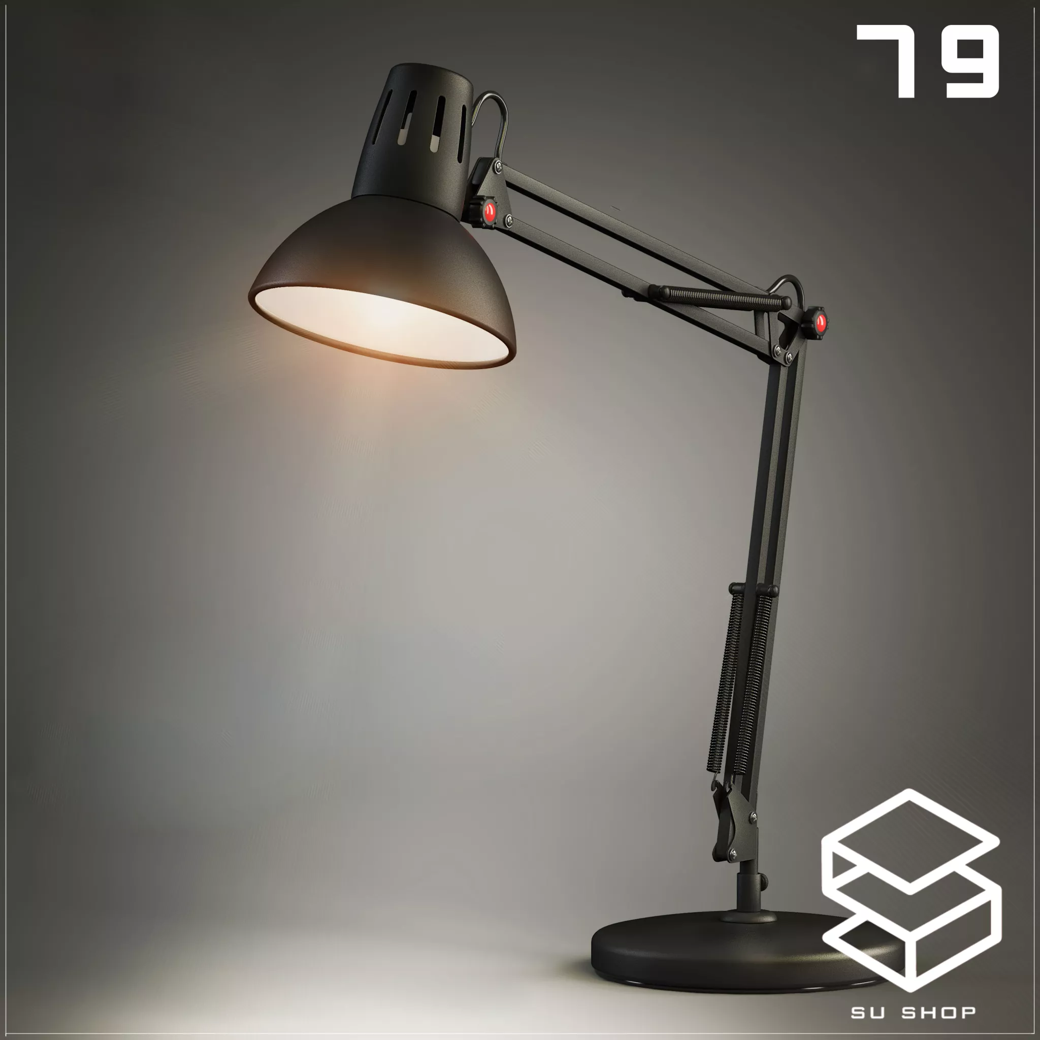MODERN TABLE LAMP - SKETCHUP 3D MODEL - VRAY OR ENSCAPE - ID14876