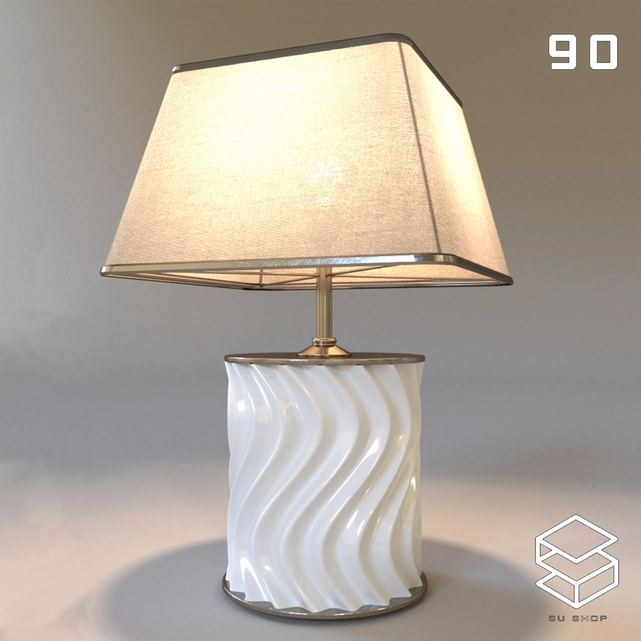 MODERN TABLE LAMP - SKETCHUP 3D MODEL - VRAY OR ENSCAPE - ID14889