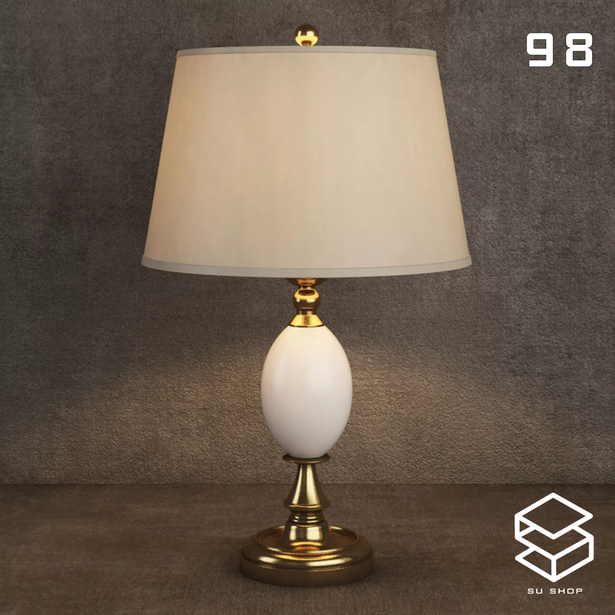 MODERN TABLE LAMP - SKETCHUP 3D MODEL - VRAY OR ENSCAPE - ID14897