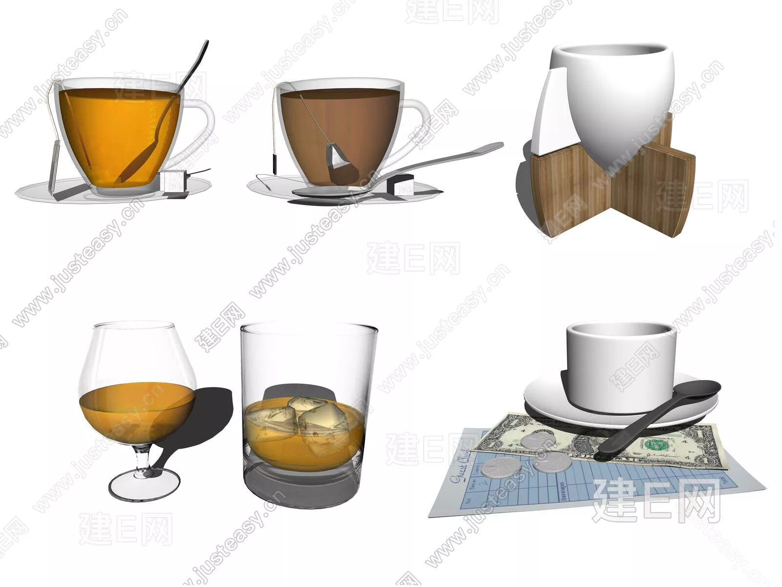 MODERN TABLEWARE - SKETCHUP 3D MODEL - ENSCAPE - 109789351