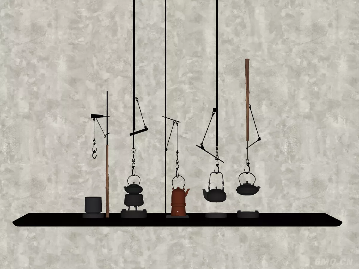 MODERN TEA SET - SKETCHUP 3D MODEL - ENSCAPE - 251975