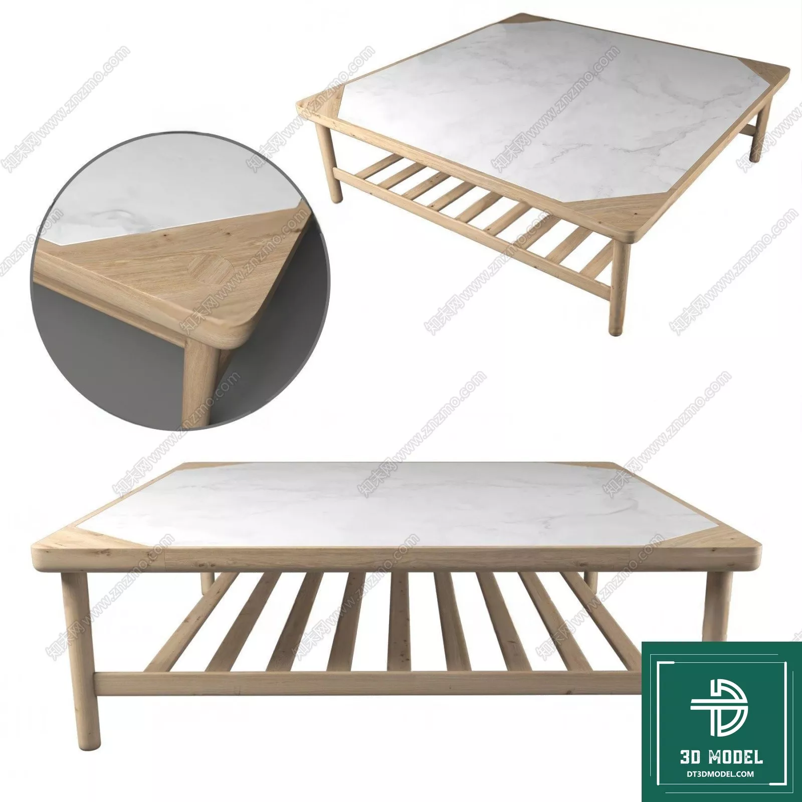 MODERN TEA TABLE - SKETCHUP 3D MODEL - VRAY OR ENSCAPE - ID14904