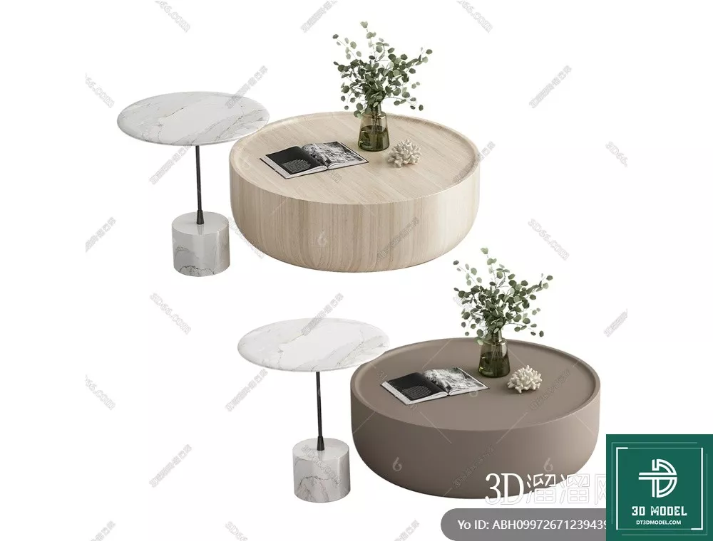 MODERN TEA TABLE - SKETCHUP 3D MODEL - VRAY OR ENSCAPE - ID14910