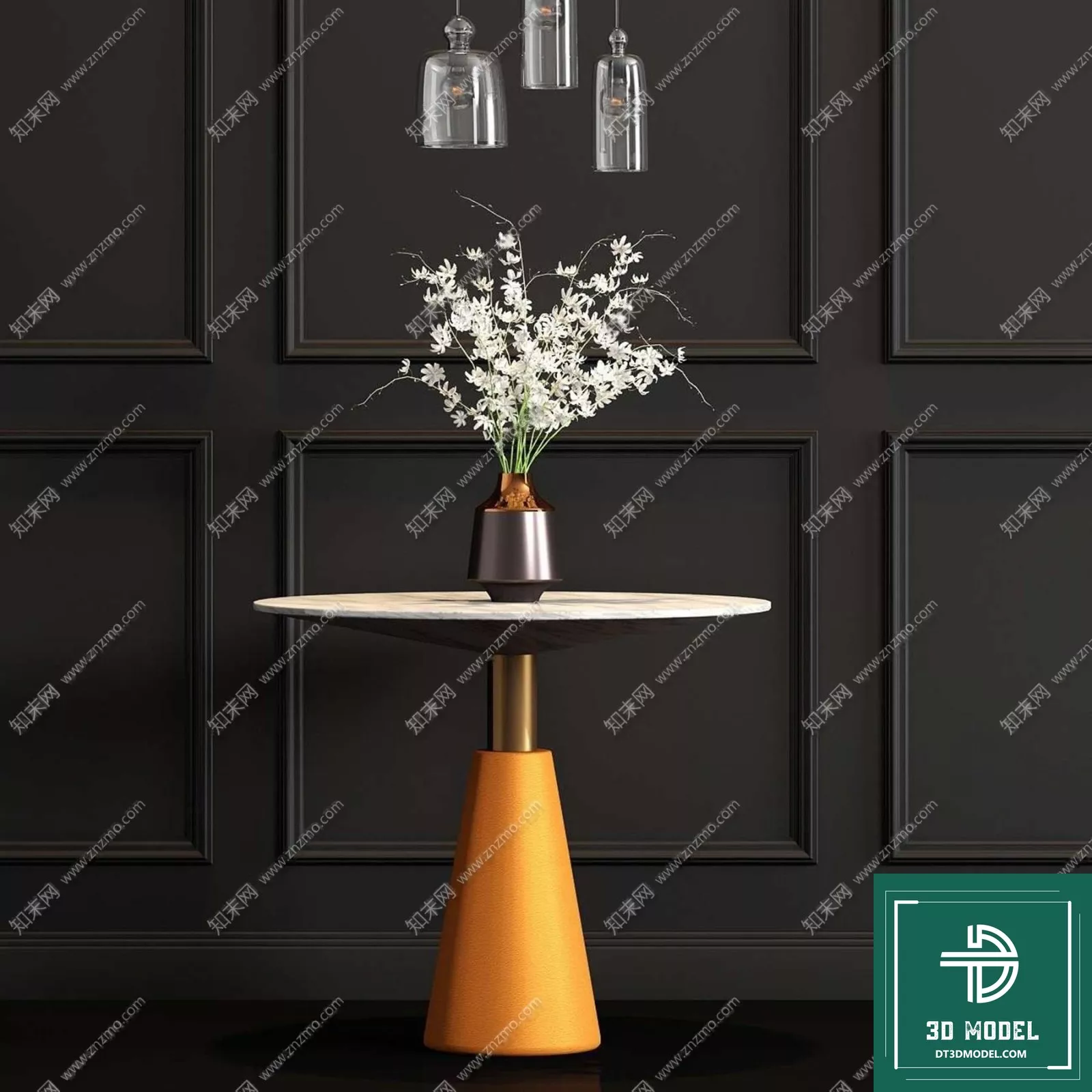 MODERN TEA TABLE - SKETCHUP 3D MODEL - VRAY OR ENSCAPE - ID14919