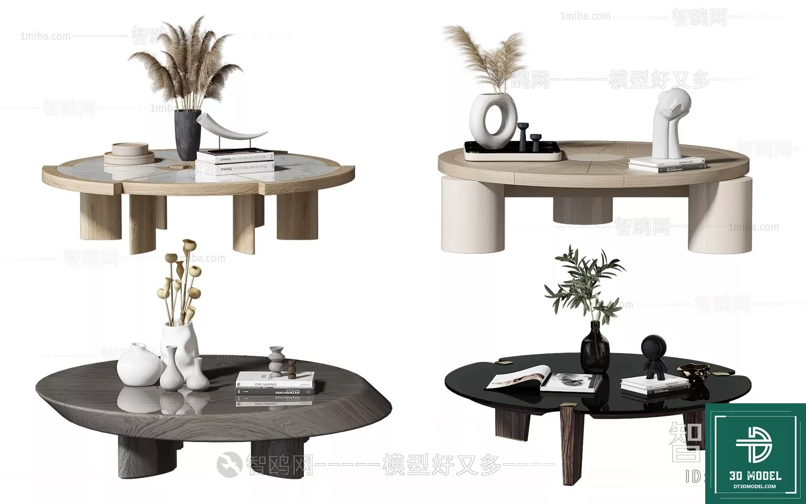 MODERN TEA TABLE - SKETCHUP 3D MODEL - VRAY OR ENSCAPE - ID14931
