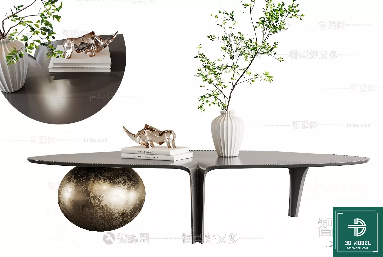 MODERN TEA TABLE - SKETCHUP 3D MODEL - VRAY OR ENSCAPE - ID14961