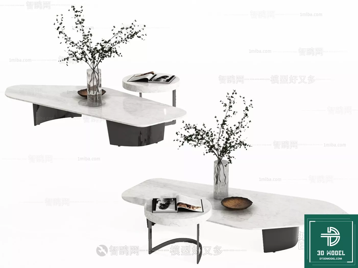 MODERN TEA TABLE - SKETCHUP 3D MODEL - VRAY OR ENSCAPE - ID14978