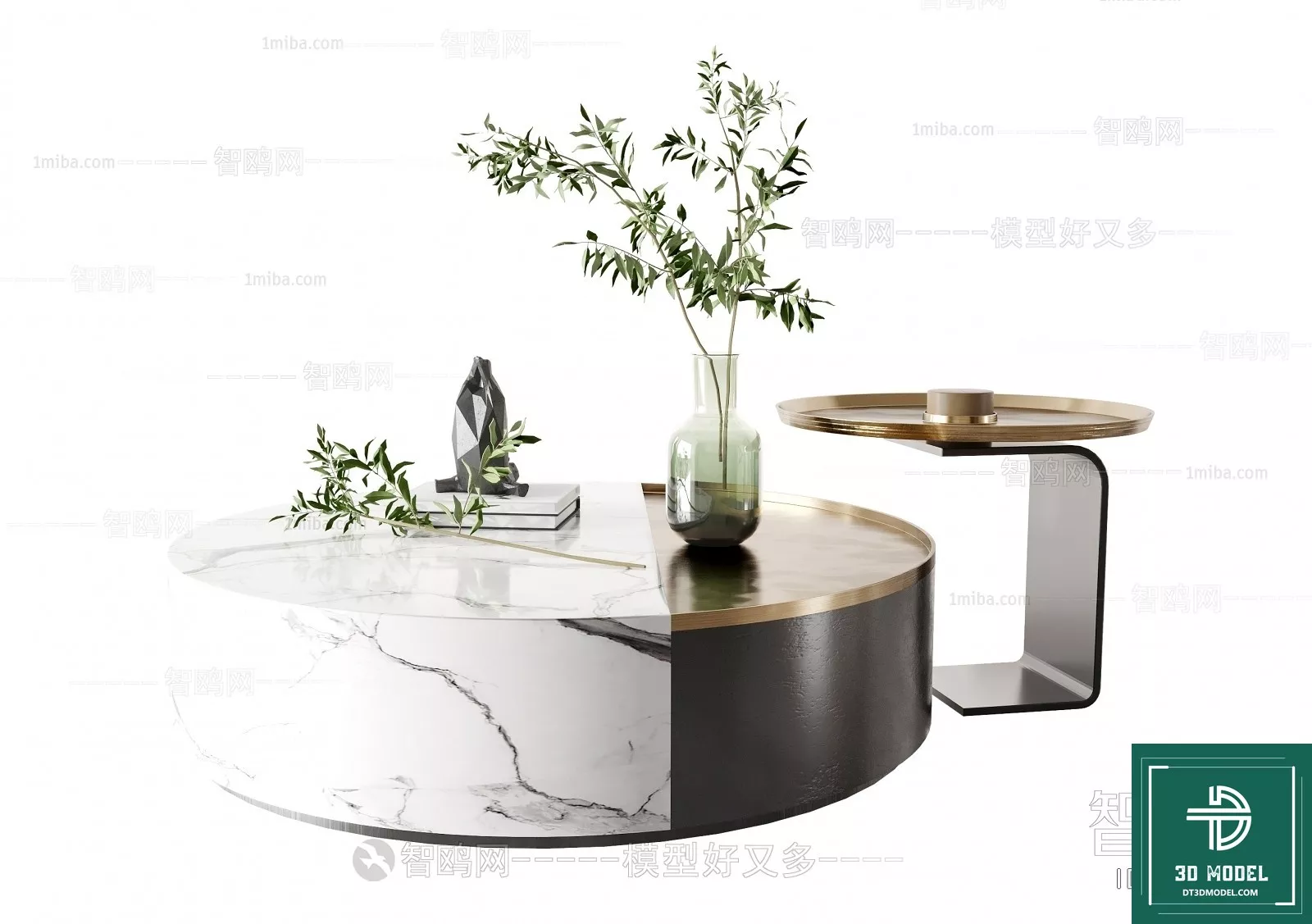 MODERN TEA TABLE - SKETCHUP 3D MODEL - VRAY OR ENSCAPE - ID14984
