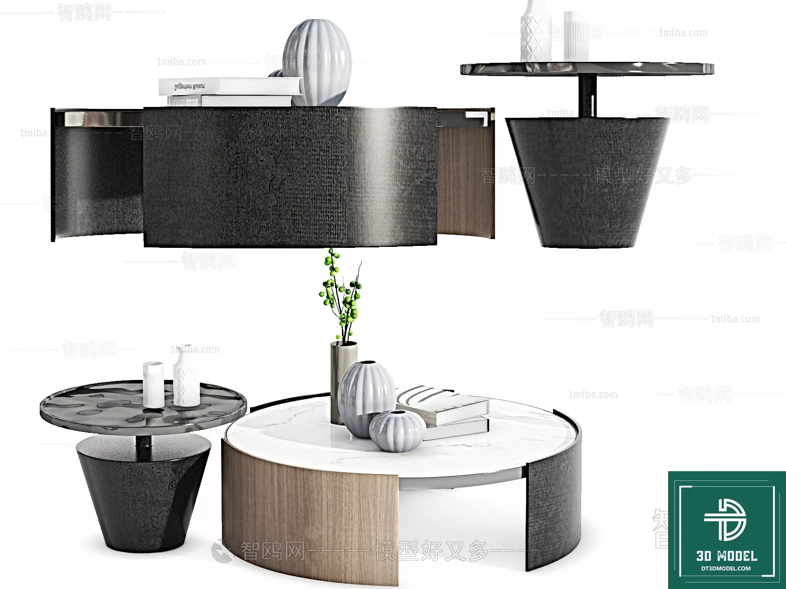 MODERN TEA TABLE - SKETCHUP 3D MODEL - VRAY OR ENSCAPE - ID14988