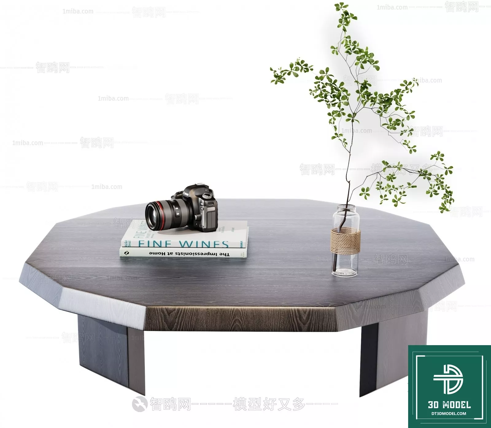 MODERN TEA TABLE - SKETCHUP 3D MODEL - VRAY OR ENSCAPE - ID14996