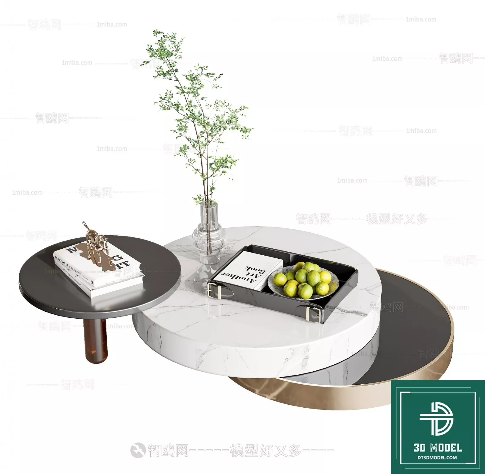 MODERN TEA TABLE - SKETCHUP 3D MODEL - VRAY OR ENSCAPE - ID14999