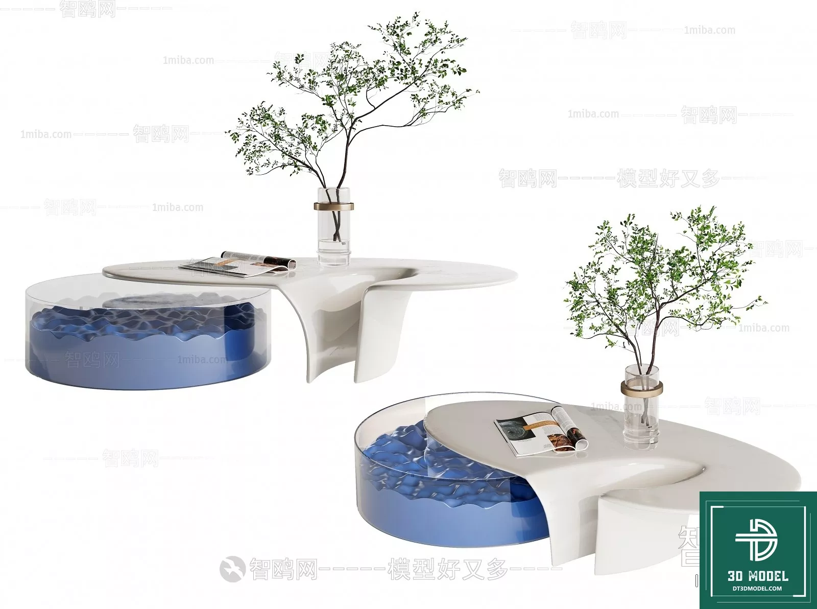MODERN TEA TABLE - SKETCHUP 3D MODEL - VRAY OR ENSCAPE - ID15000