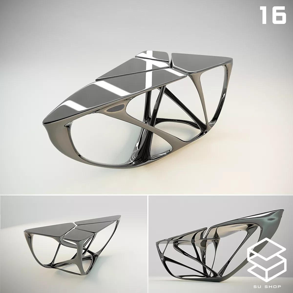 MODERN TEA TABLE - SKETCHUP 3D MODEL - VRAY OR ENSCAPE - ID15023