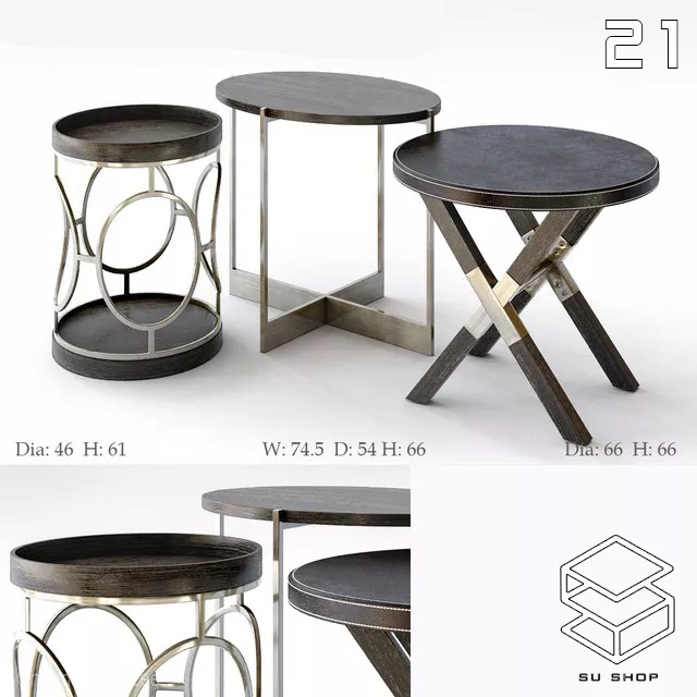 MODERN TEA TABLE - SKETCHUP 3D MODEL - VRAY OR ENSCAPE - ID15029