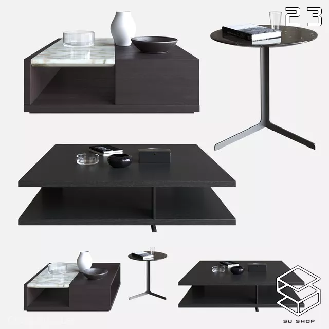 MODERN TEA TABLE - SKETCHUP 3D MODEL - VRAY OR ENSCAPE - ID15031