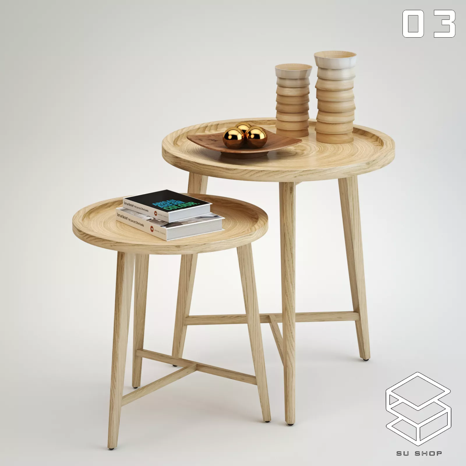 MODERN TEA TABLE - SKETCHUP 3D MODEL - VRAY OR ENSCAPE - ID15038