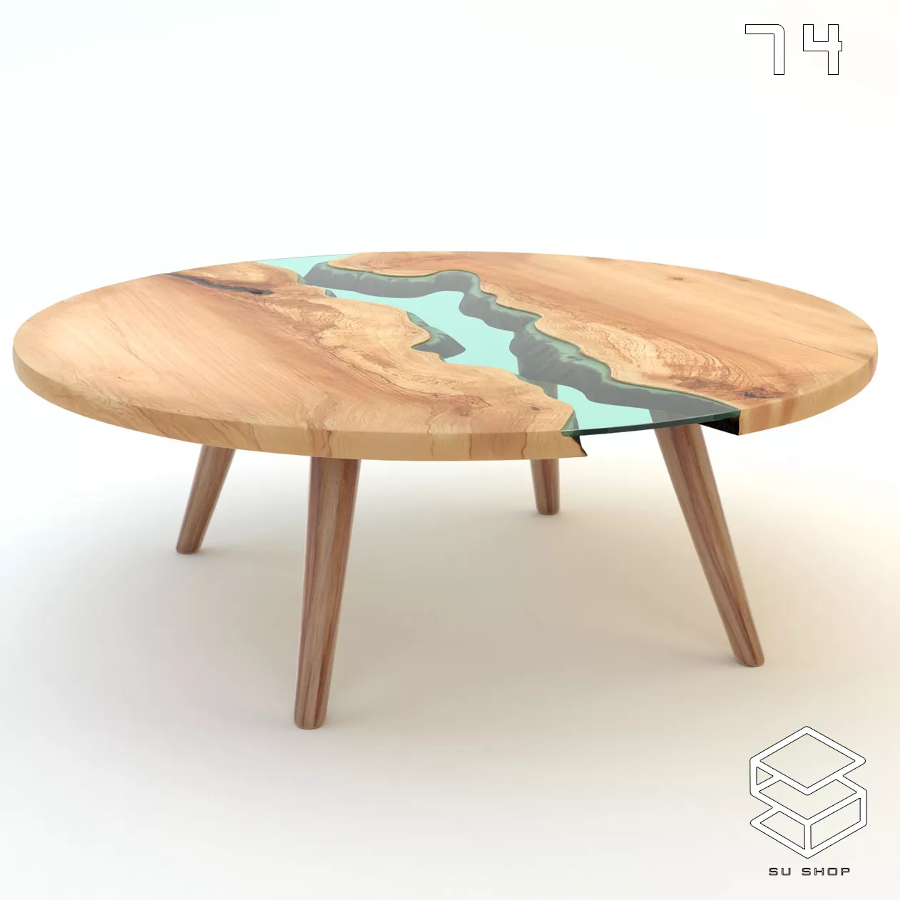 MODERN TEA TABLE - SKETCHUP 3D MODEL - VRAY OR ENSCAPE - ID15087