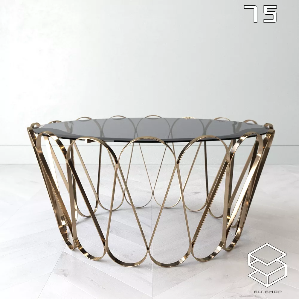 MODERN TEA TABLE - SKETCHUP 3D MODEL - VRAY OR ENSCAPE - ID15088
